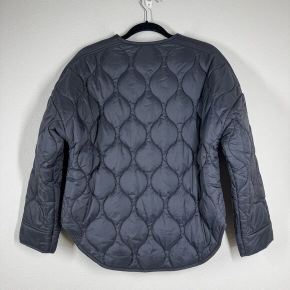 Offline By Aerie Black Quilted Jacket Puffer Barn Chore Coat Oversized Size XS - Picture 4 of 6